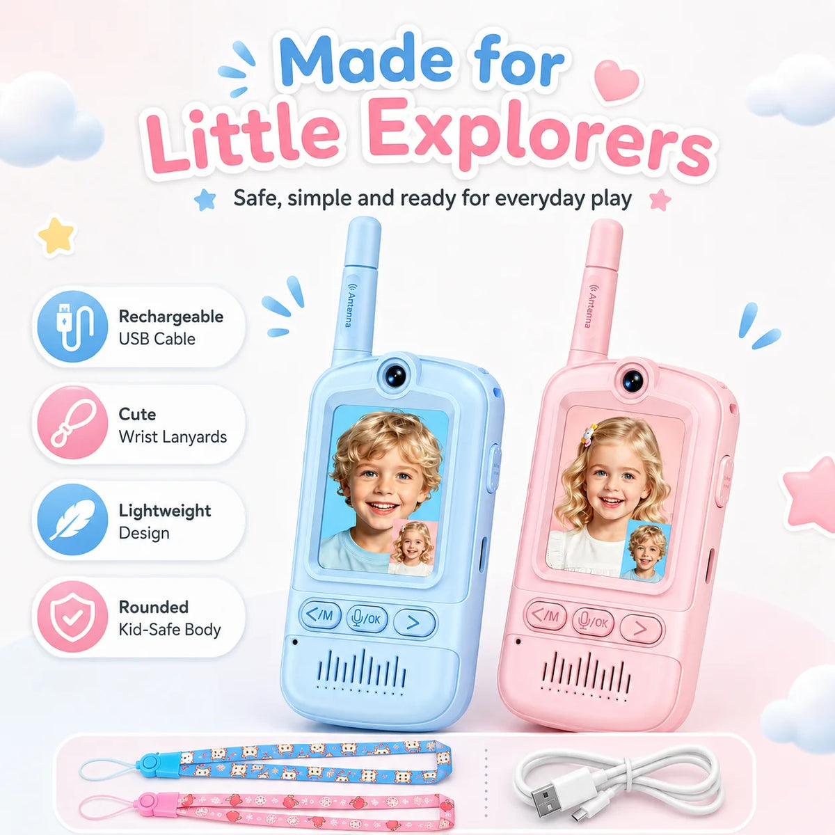Rechargeable Kids Visual Conversation Play Set Interactive Toy