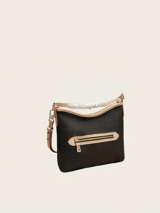 Womens Canvas Crossbody Shoulder Bag With Adjustable Strap