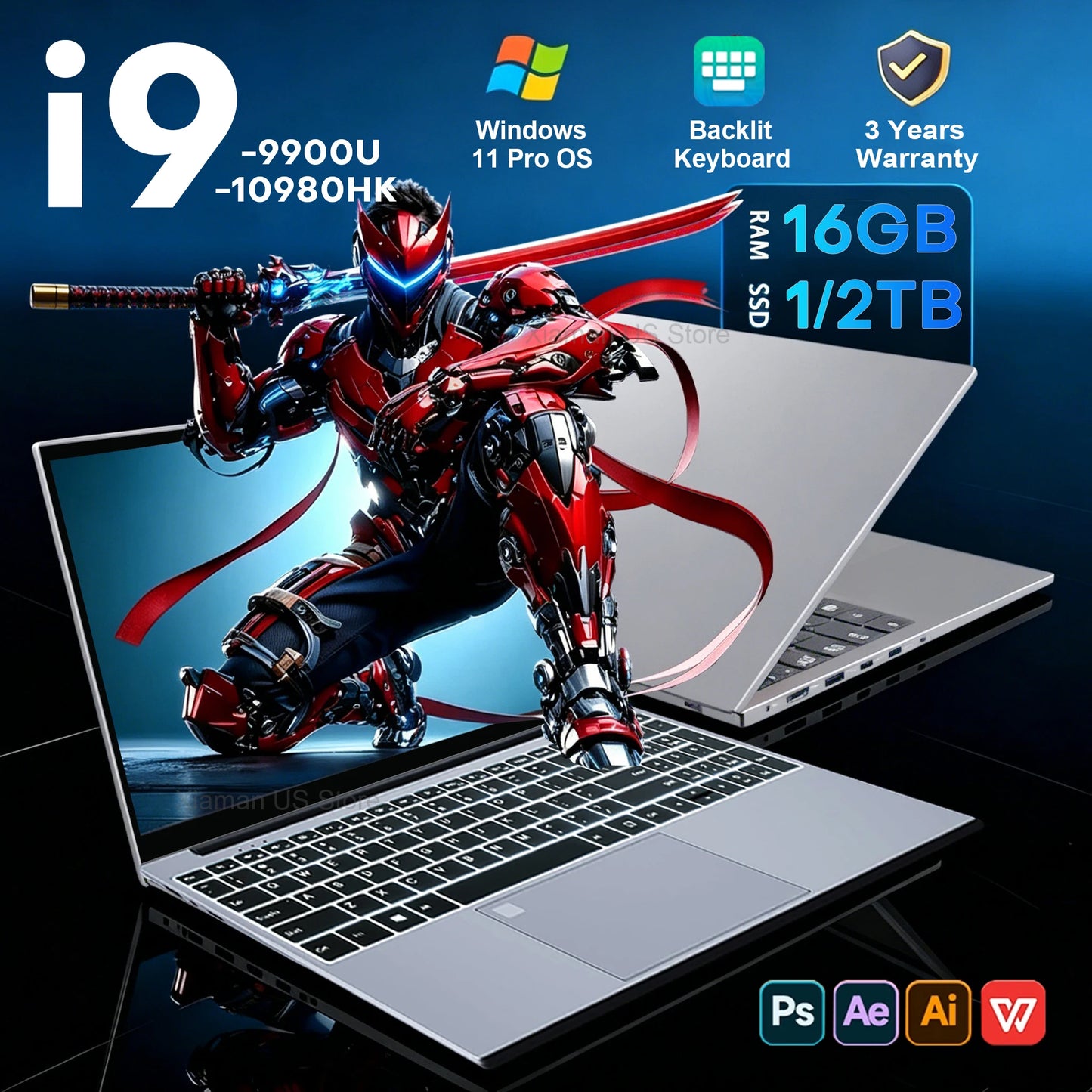Xia Man Portable Windows Laptop With Intel Core I9