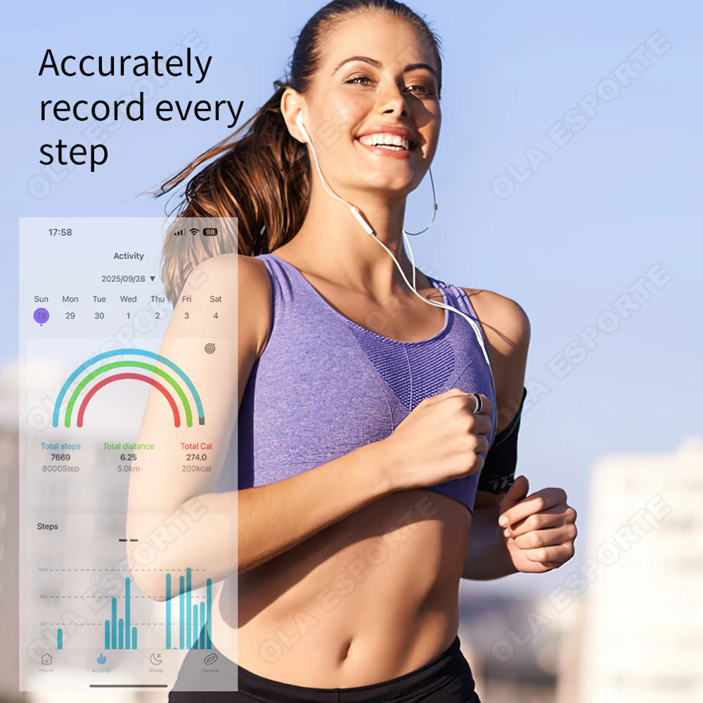 Ola Esporte Smart Ring Heart Rate Sleep Health Tracker