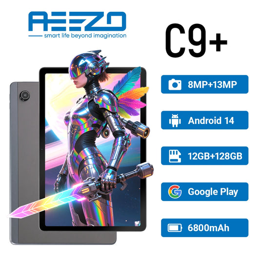AEEZO-US Android 14 Tablet Octa Core 12GB RAM 128GB ROM