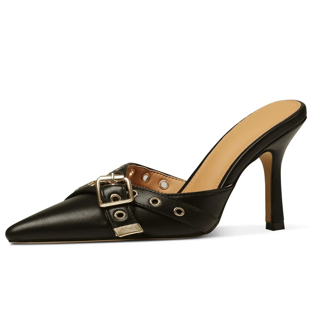 Women Slingback Stiletto Heels Pointed Toe Dressy Wedding Pumps