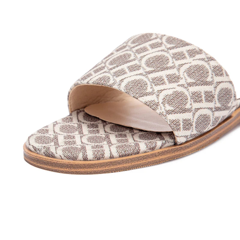 CHCHC Womens Slippers Anti Slip Sole Letter Printed Sandals