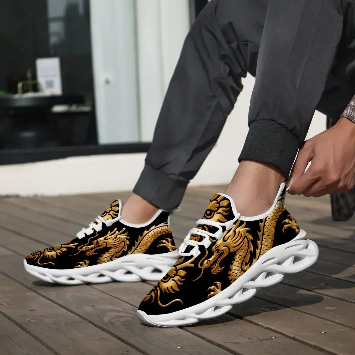 Men Casual Mesh Sneakers Lightweight Breathable EVA Sole Running Shoes