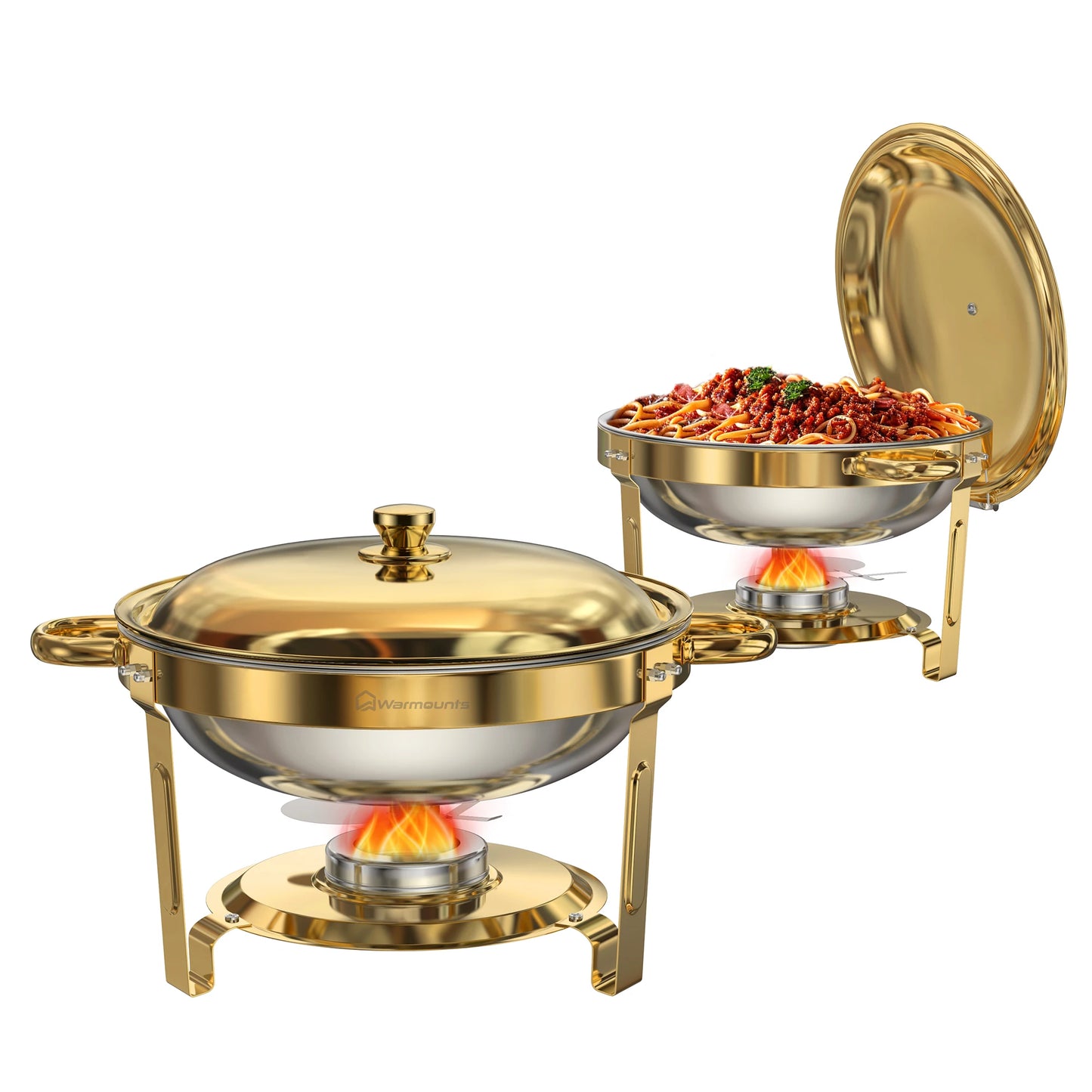 Hign-concerned Round Chafing Dishes Buffet Set Food Warmers