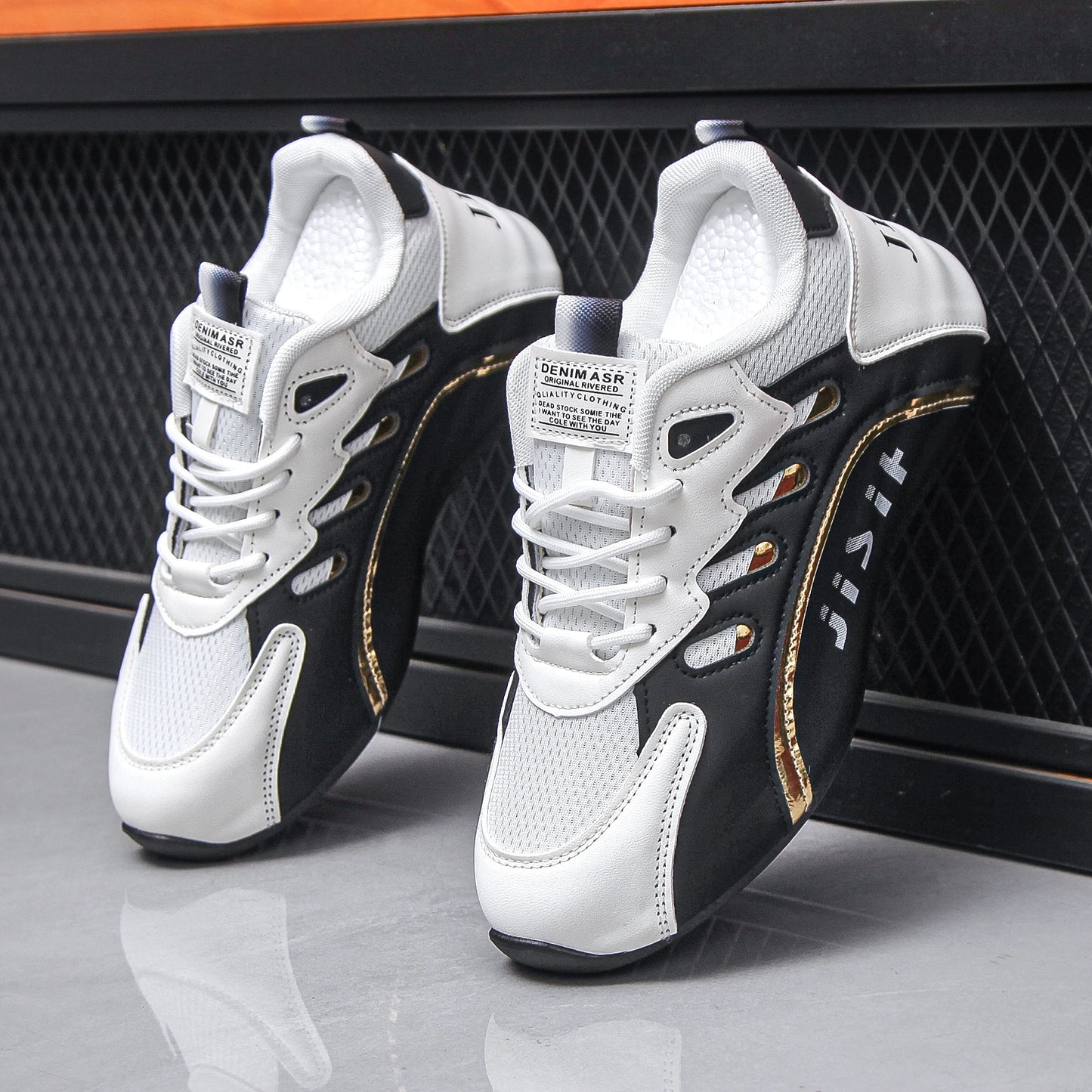 Men's Casual Anti Slip Lace Up Shoes For Sports Comfort