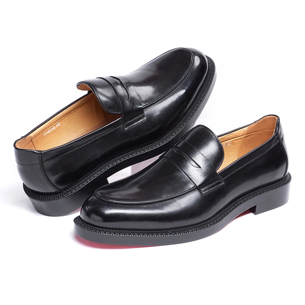 Felix Chu Mens Genuine Leather Loafers Driving Shoes Casual