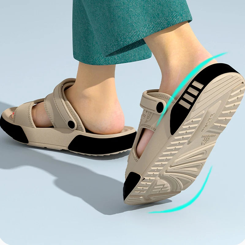 Men EVA Slippers Soft Sole Platform Slides Indoor Outdoor Sandals