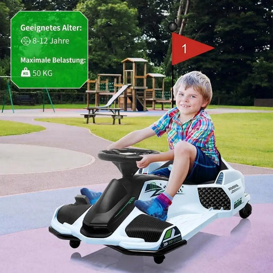 HiMiss Kids Electric Brushless Drift Go Kart Ride On