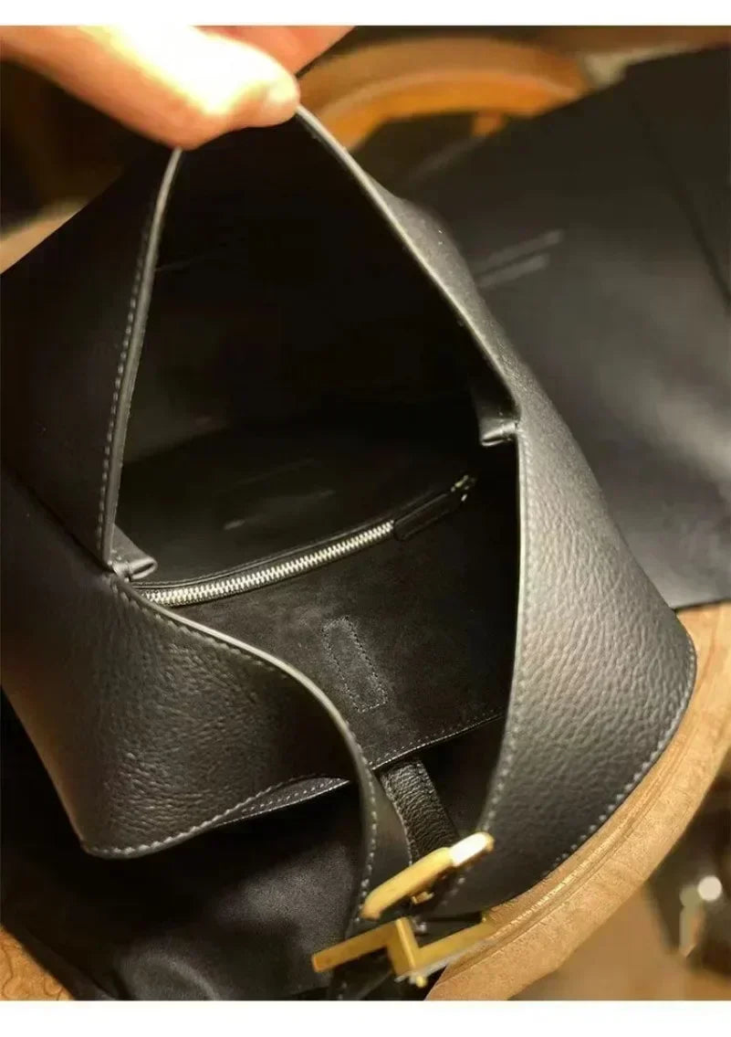 Guangdong Designer Shiny Leather Bucket Bag Women 2 In 1