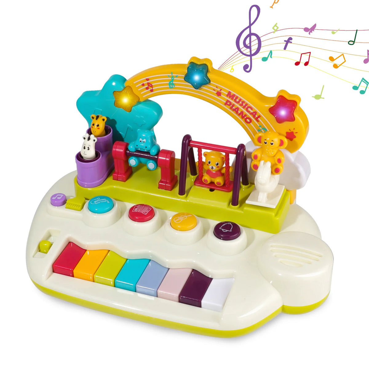 Nicknack Toddler Musical Instrument Toy Set Featuring Piano Saxophone