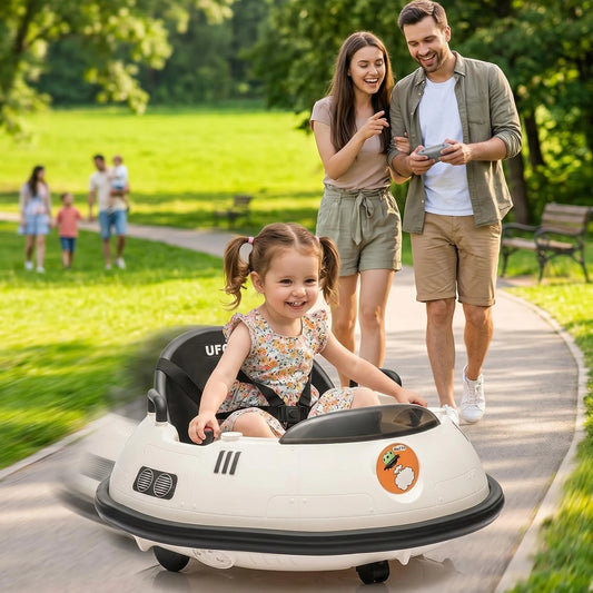 HiMiss Kids Electric Bumper Car With Parent Remote Control