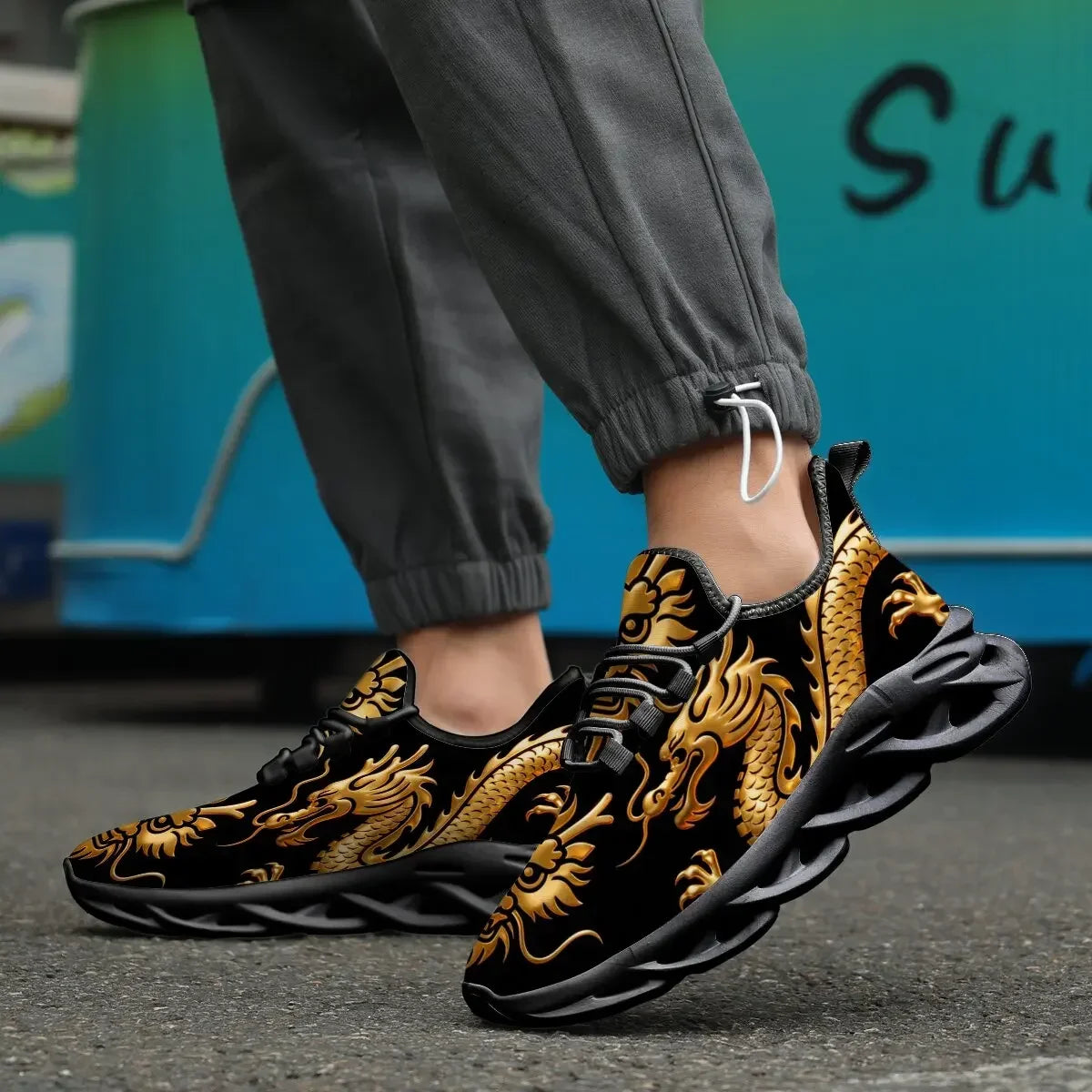 Men Casual Mesh Sneakers Lightweight Breathable EVA Sole Running Shoes