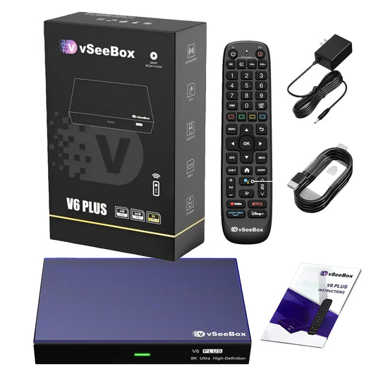 VSeeBox V6 Plus Android TV Box With Voice Control Streaming