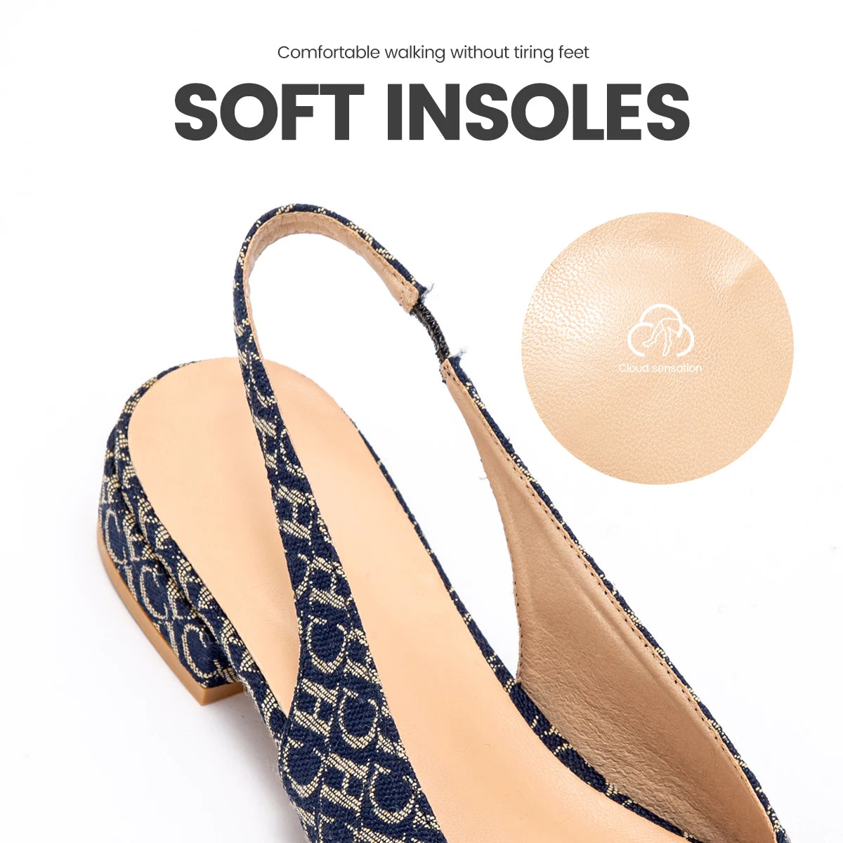 CHCH Womens Flat Bottom Low Heel Sandals Ankle Strap