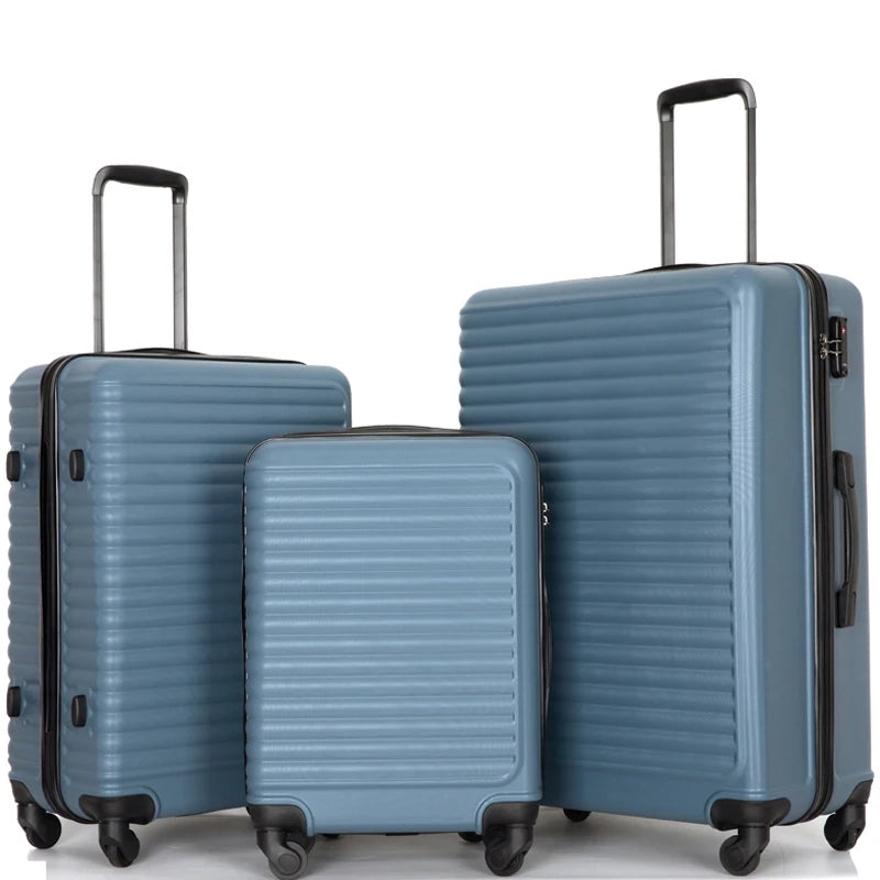 Travelhouse 3 Piece Hardside Luggage Set Spinner Wheels