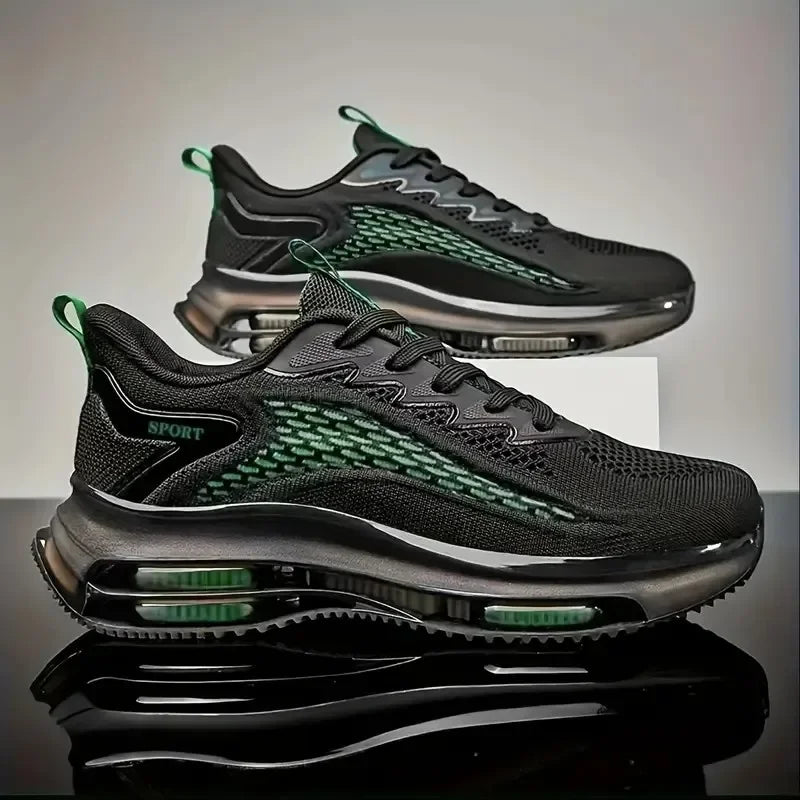Men's Platform Basketball Sneakers Breathable Anti Odor Casual Walking Shoes