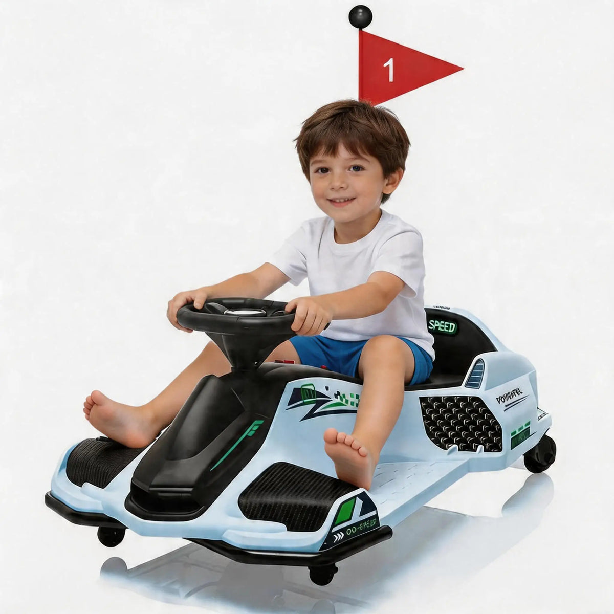 HiMiss Kids Electric Brushless Drift Go Kart Ride On
