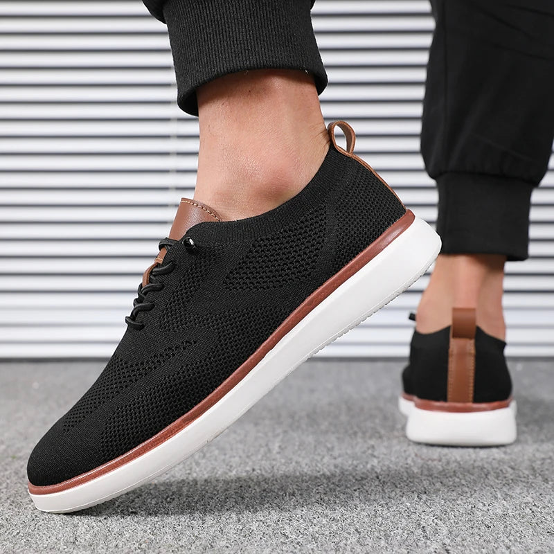 Big Running Mens Lightweight Knitted Shoes For Daily Walking Hiking