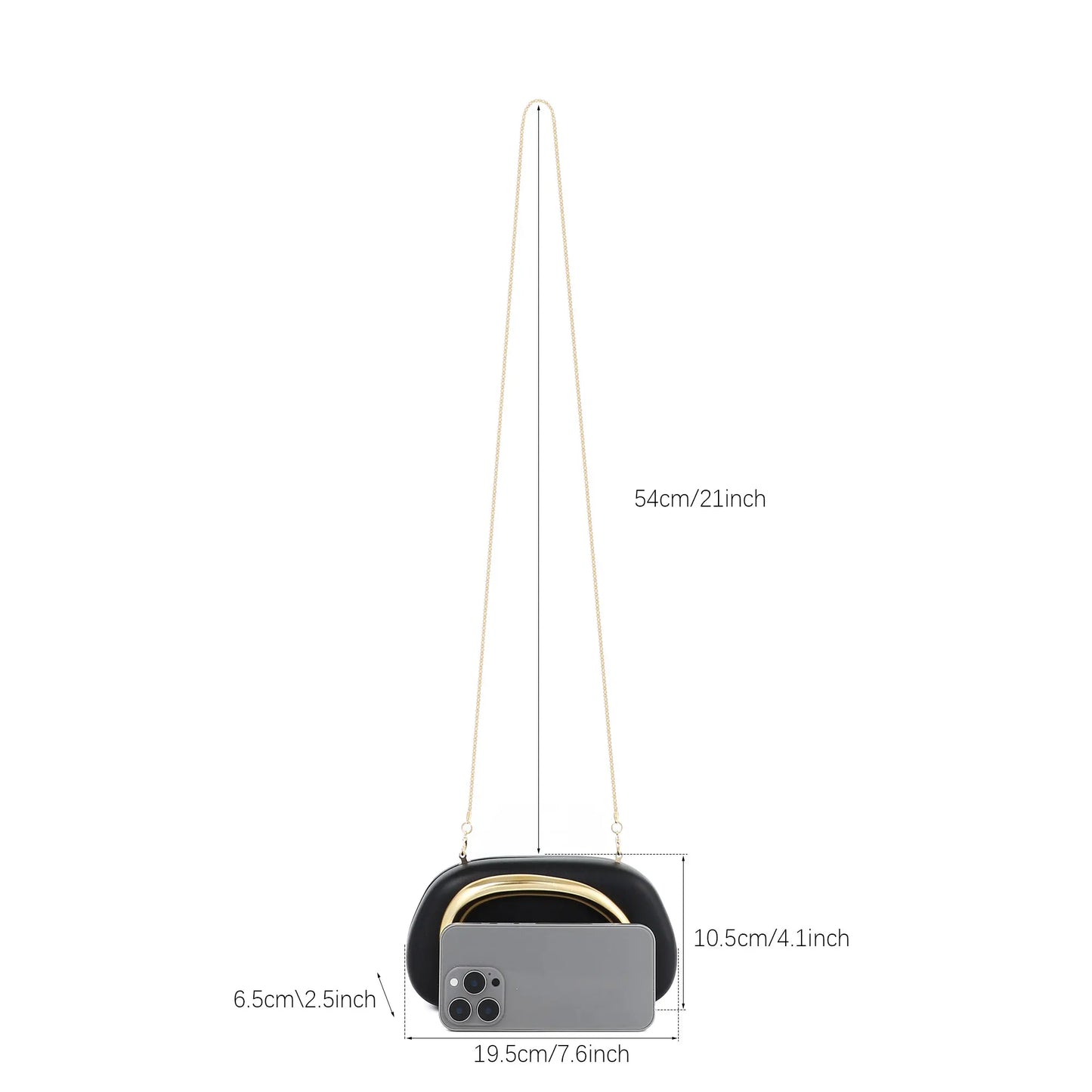 Clutch Purses for Women Evening Bags with Chain Trendy Metal Handle Purses Evening Handbags Crossbody Shoulder Bag for Formal Wedding Party Cocktail Prom ﻿
