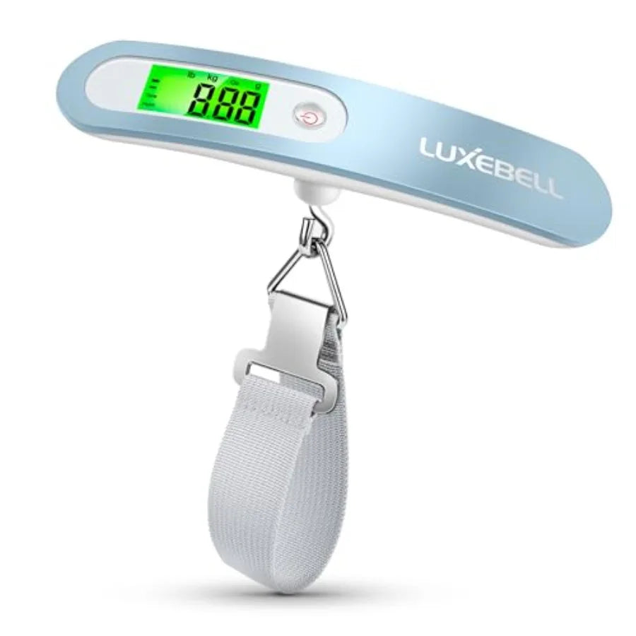 Digital Luggage Scale Vacation Travel Essentials Accessories Gifts for Traveler Portable Suitcase Handheld Weight Scale 110 lbs