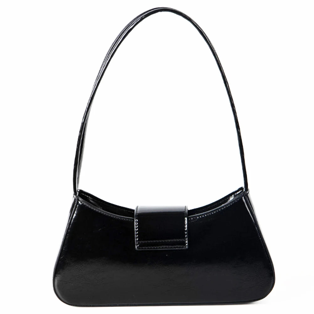 Sweet Bow Shoulder Bag PU Leather Fashion Handbag with Zipper Closure Everyday Purse Trendy Underarm Bag for Women and Girls