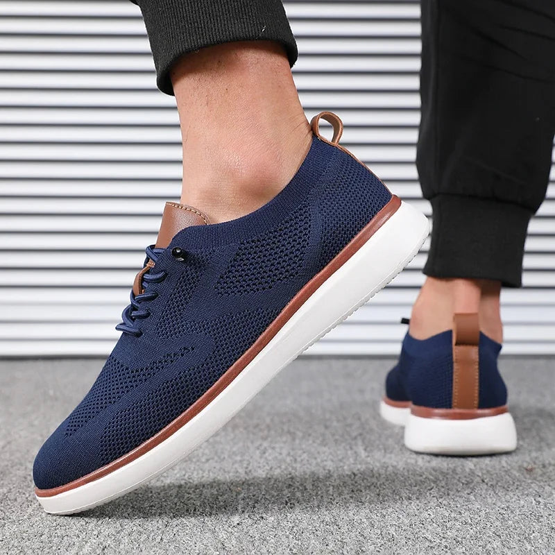 Big Running Mens Lightweight Knitted Shoes For Daily Walking Hiking