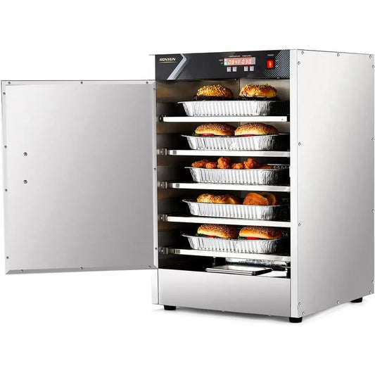5-Tier Commercial Food Warmer With Removable Shelves Stainless Steel Electric