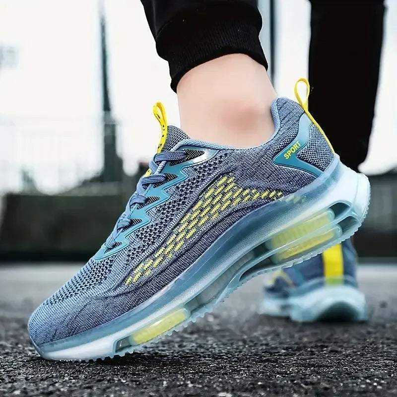 Men's Platform Basketball Sneakers Breathable Anti Odor Casual Walking Shoes