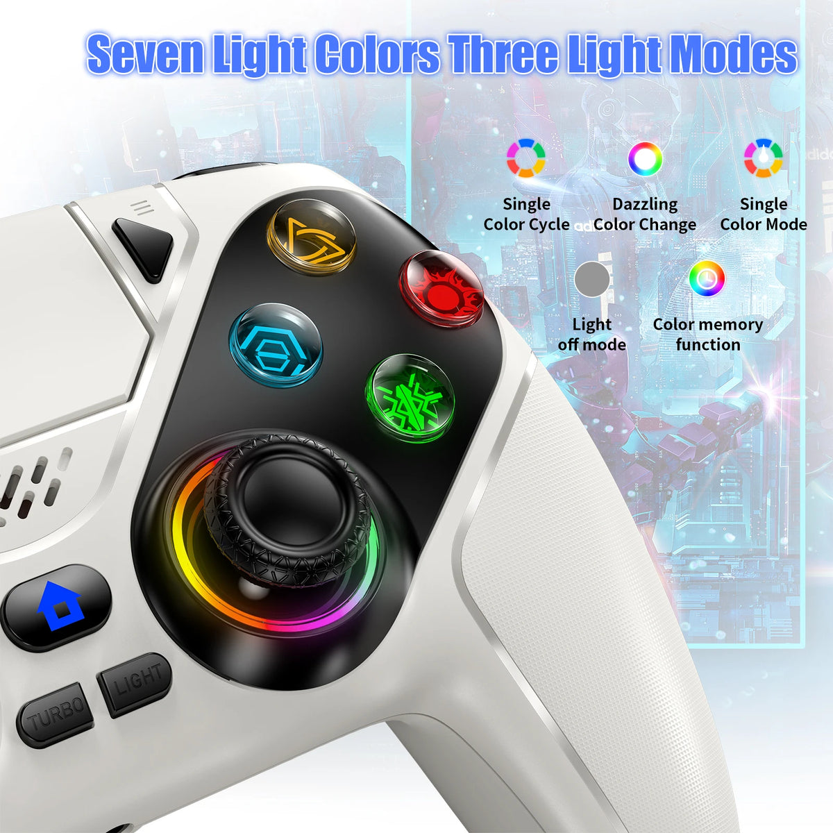 Turpow Wireless Gamepad PS5 Controller With Dual Vibration PC Support