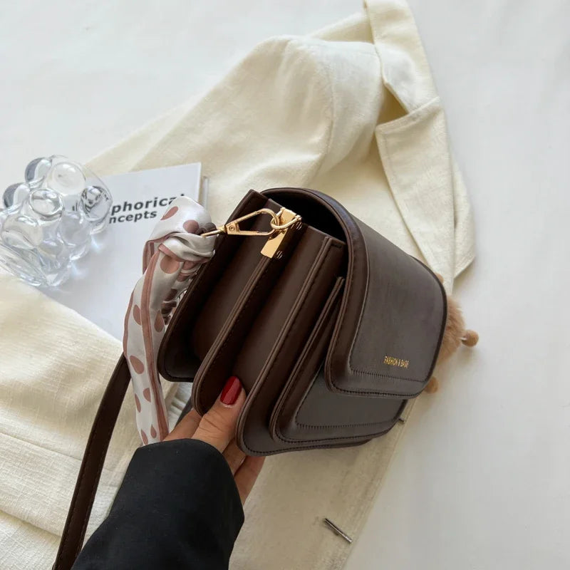 Leather Shoulder Bag Purse for Women Crossbody Small Satchel