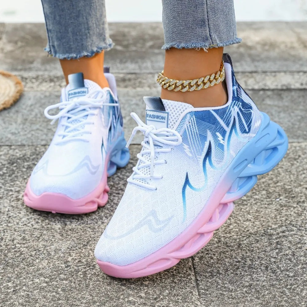 Women Casual Breathable Lightweight Sneakers Anti Slip Vulcanized Shoes