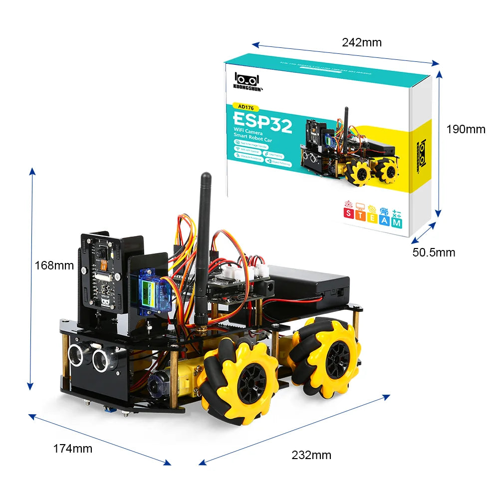 ESP32 Smart Robot Car Kit for Arduino STEM Educational Kits