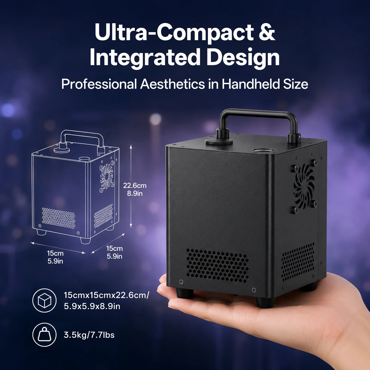 U'King Mini Electronic Spark Machine 500W Adjustable Stage Effects Device
