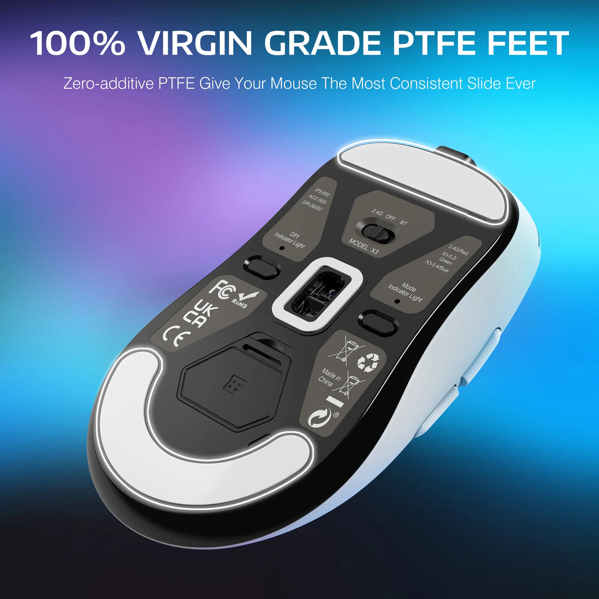 Attack Shark X3 Wireless Gaming Mouse Paw3395 26000Dpi