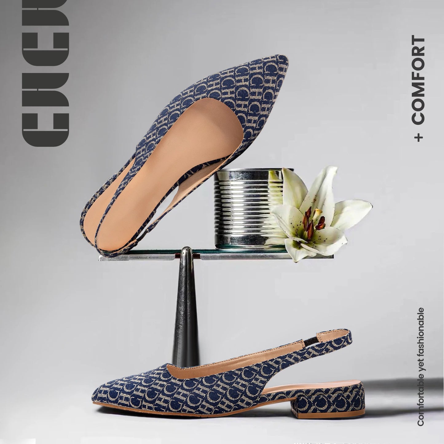 CHCH Womens Flat Bottom Low Heel Sandals Ankle Strap