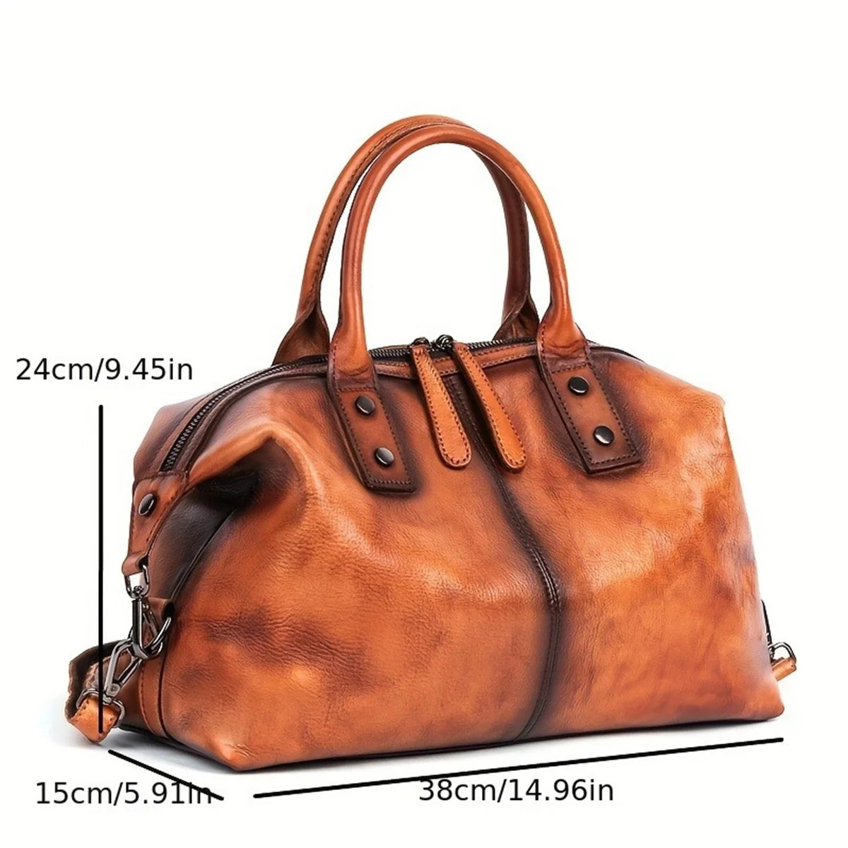 Zhejiang Genuine Leather Dumpling Shoulder Bag Top Handle