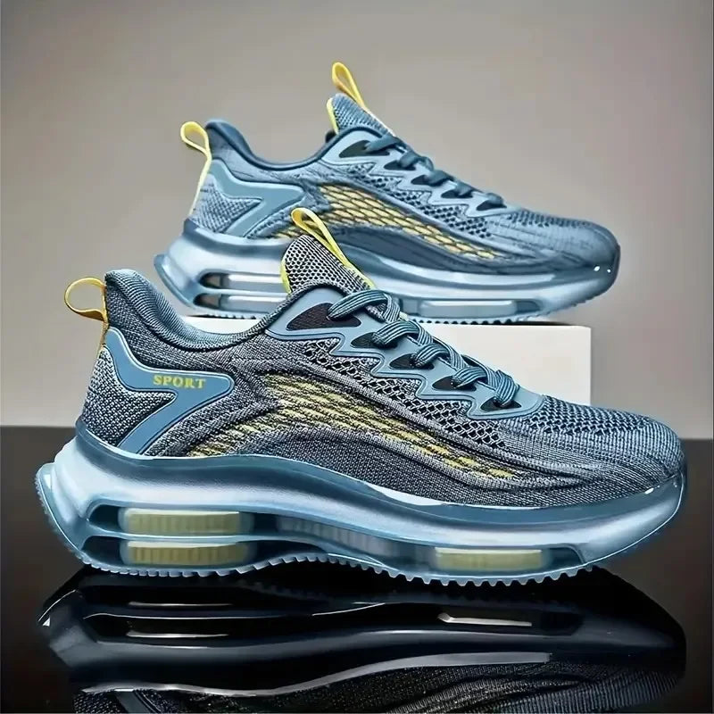 Men's Platform Basketball Sneakers Breathable Anti Odor Casual Walking Shoes