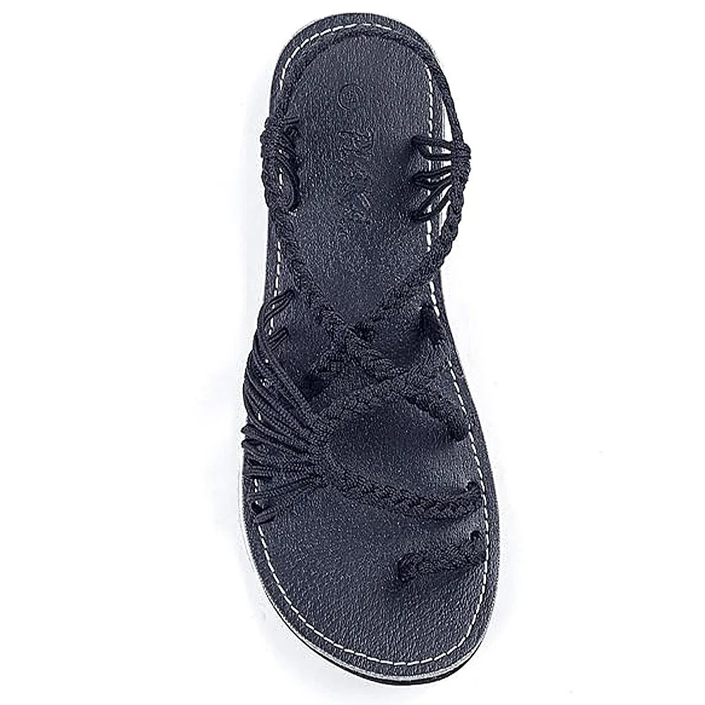 JOCESTYLE Strappy Braided Sandals Open Toe Summer Shoes