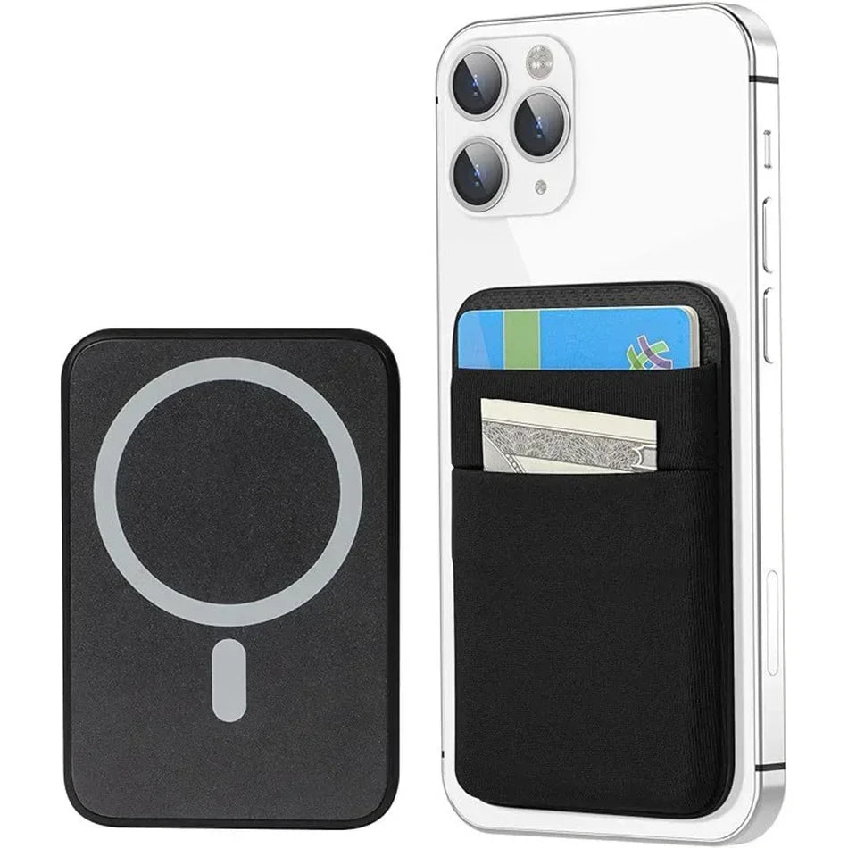 Elastic Lycra Phone Wallet Card Holder For MagSafe Compatible
