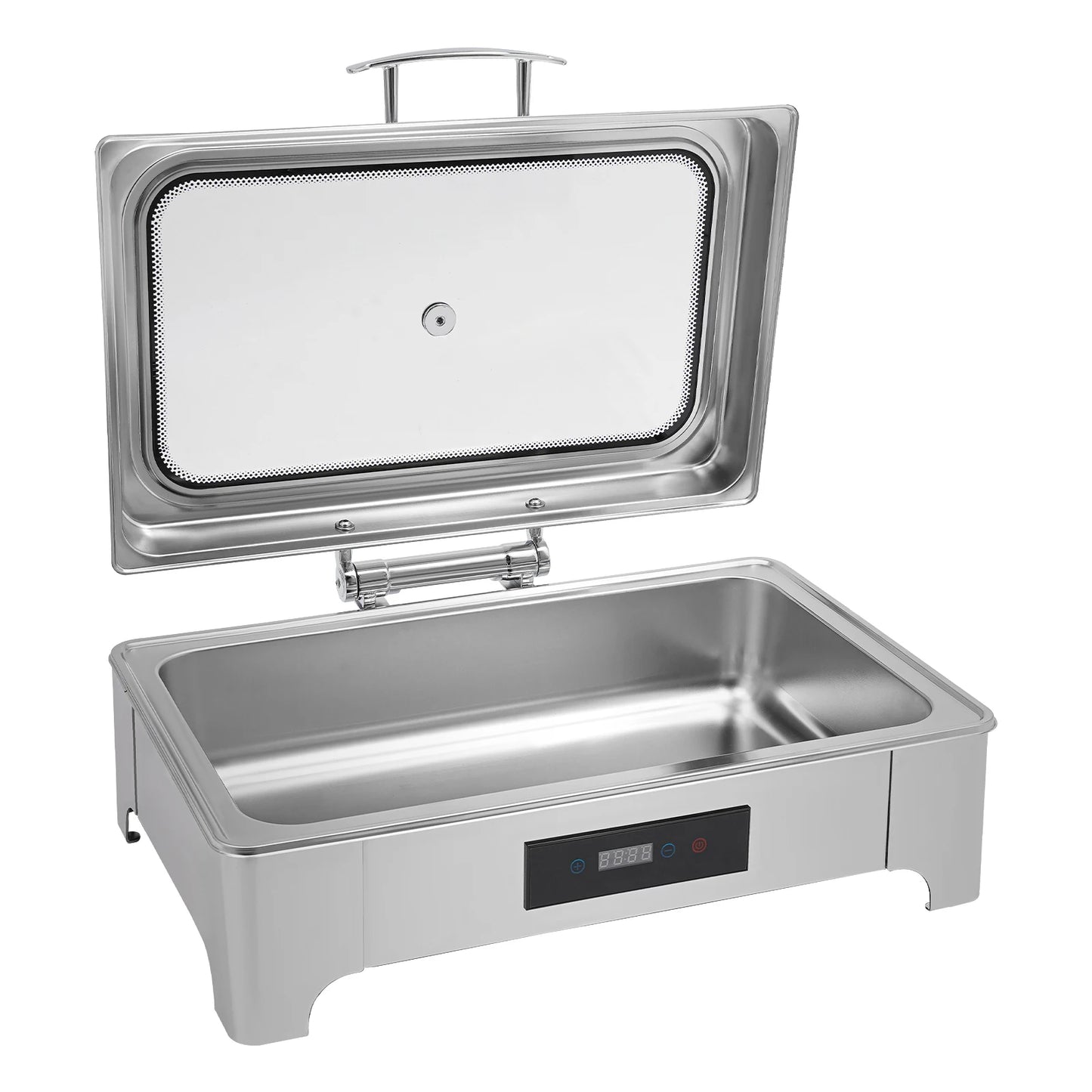 Electric Heating Chafing Dish Buffet Warmer Stainless Steel 9L Capacity