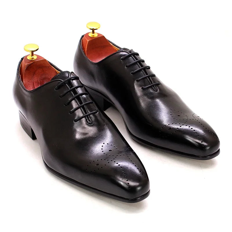 Felix Chu Mens Oxford Whole Cut Leather Dress Shoes