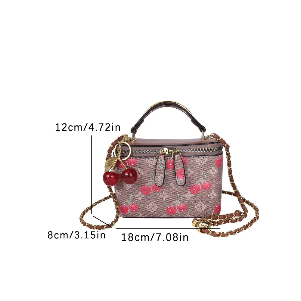 Small Design Box Type Handbag Lipstick Coin Purse Crossbody