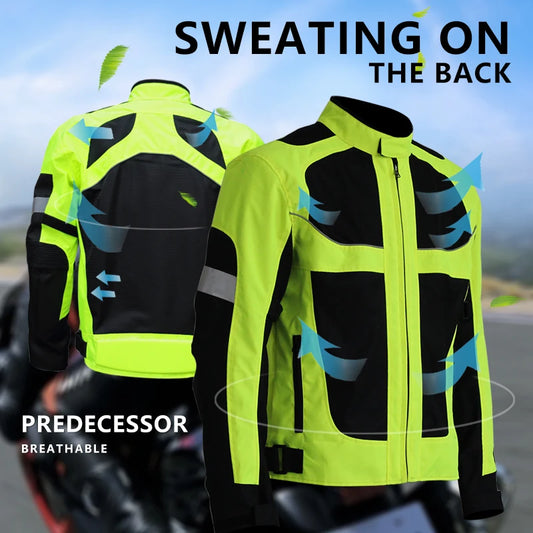 Motorcycle Reflective Night-Time Wear Jacket, Motorcycle Protective Gear Pad Jacket