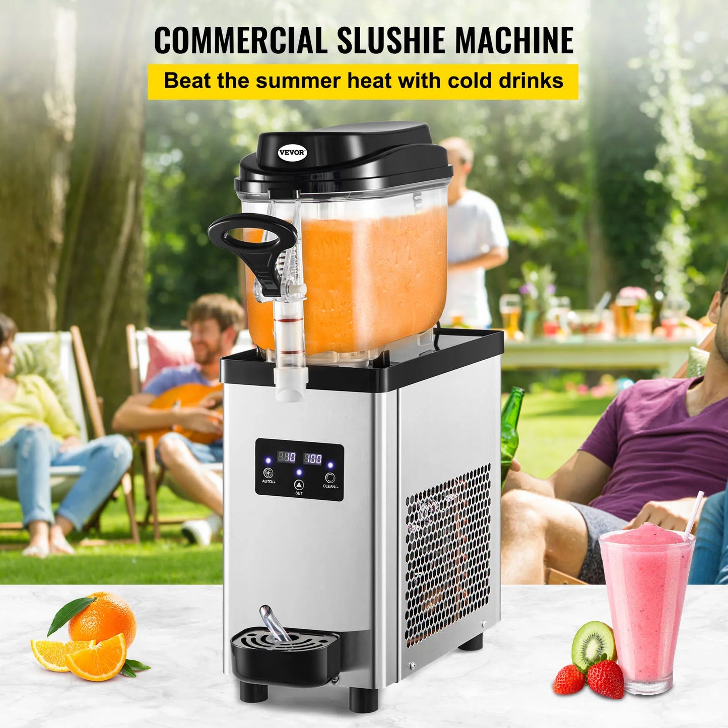 VEVOR 6L Slushy Machine with Automatic Speed Control