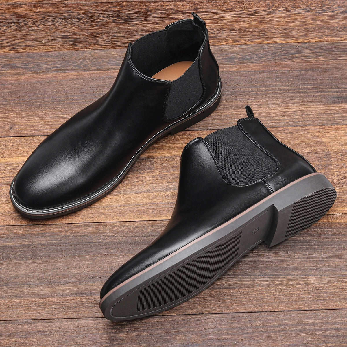 Hecrafted Ankle Chelsea Boots For Men Casual Comfort