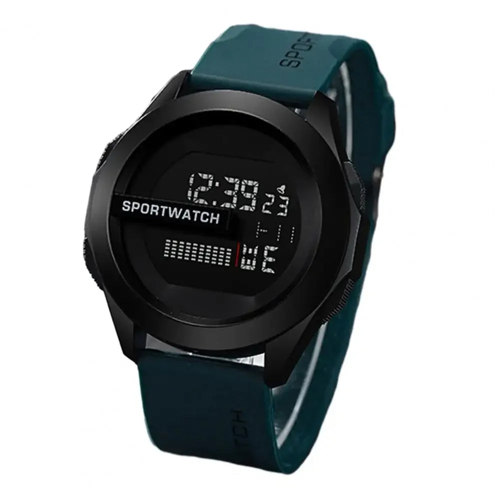 Digital LED Sports Watch For Men Waterproof Alarm Clock Fitness