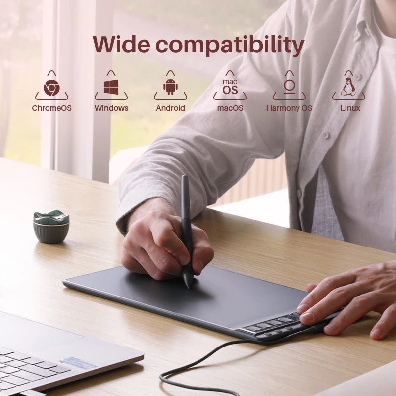 HUION Inspiroy 2S H641P Graphic Tablet With 6 Express Keys