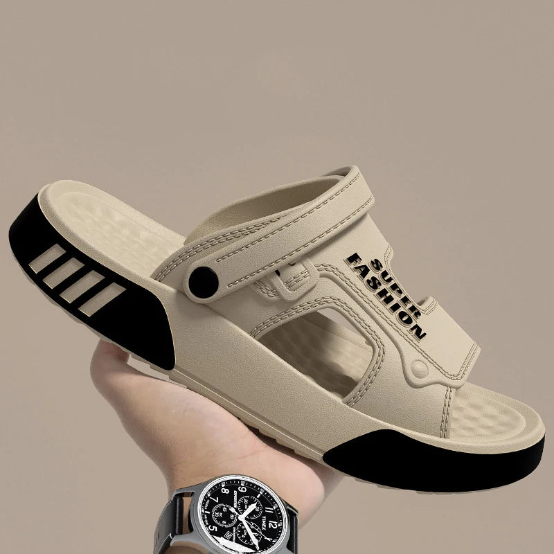Men EVA Slippers Soft Sole Platform Slides Indoor Outdoor Sandals