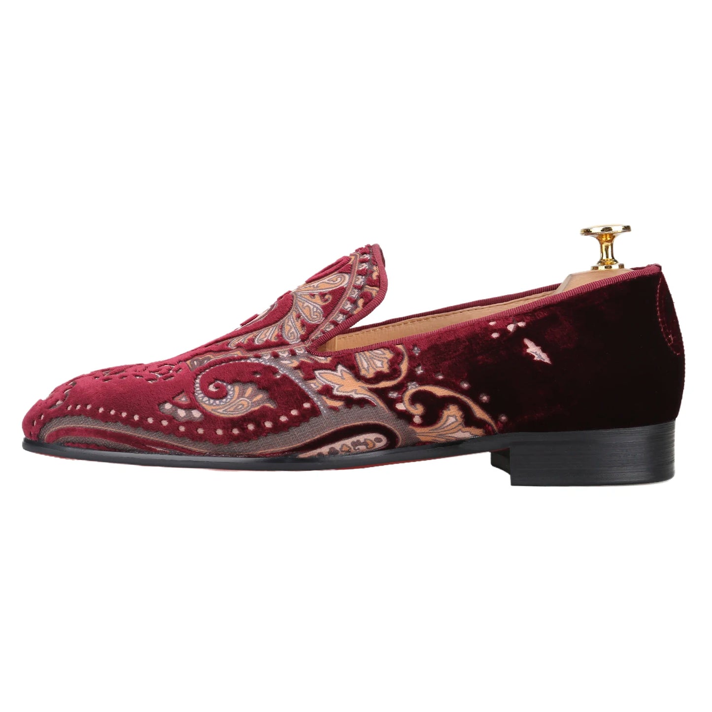 Piergitar Silk Velvet Mens Loafers For Wedding And Party